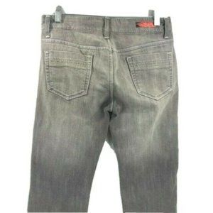 Shorty Juniors Gray Capri Jeans  with Pink & Green Size 7